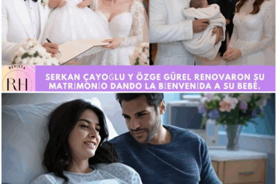 Serkan Çayoğlu ve Özge Gürel, bebeklerini kucaklayarak evliliklerini yenilediler 👶💍💕