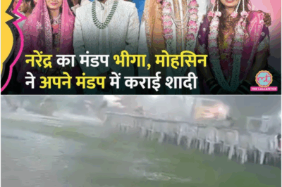 A Beautiful Act of Unity: Pune’s Mohsin Shares His Wedding Stage with Narendra After Rain Ruins His Mandap