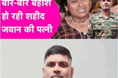 Heartbreaking: Martyr Santosh Yadav’s Wife Struggles with Grief, Faints Repeatedly in Jammu-Kashmir