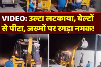 Beawar Horror: History-Sheeter Tejpal Singh Beats Driver Dangling From JCB in Shocking Viral Video