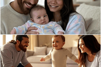 Can Yaman’ın bebeğinin ilk adımı ve Demet, kısa bir süre için Can Yaman’a katıldı. 👶👣