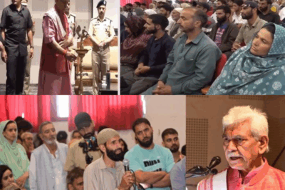 Jammu and Kashmir News | J&K Lieutenant Governor Meets Relatives Of Kashmir Terror Victims