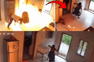 Narrow Escape: Man and Woman Survive Terrifying LPG Gas Explosion