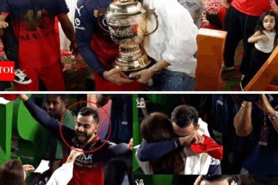 Anushka Sharma Kissed Virat Kohli as Virat Kohli got emotional after RCB wins the IPL 2025