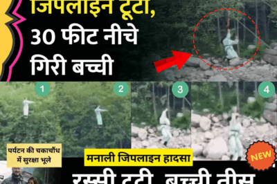 Tragedy in Manali: 10-Year-Old Girl Plunges 30 Feet as Zipline Cable Snaps—A Family’s Vacation Turns into a Nightmare
