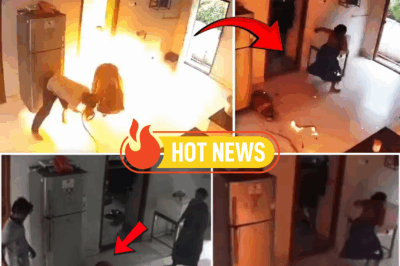 Seconds From Disaster: Man and Woman Cheat Death in Shocking LPG Gas Explosion
