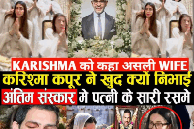 The Shocking Truth Behind Sanjay Kapoor’s Prayer Meet: Priya Sachdev’s Appearance Sparks Outrage, Fans Hail Karishma as the ‘Real Wife’