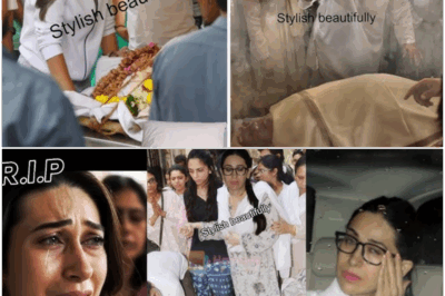 Karisma Kapoor with daughter son Kareena paapa in Delhi crying at ex husband Sanjay Kapur funeral