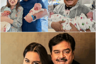 Sonakhshi Sinha discharge from hospital with papa shatrugun sinha and twins baby boy’s