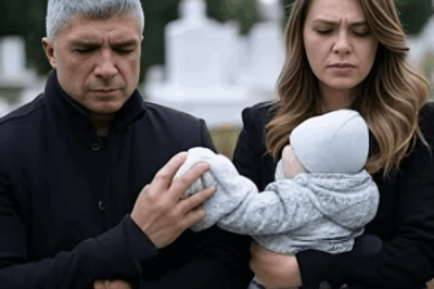 Özcan Deniz ve Aslı Enver, kaybettikleri bebekleri için hastanede küçük bir saygı duruşunda bulundu