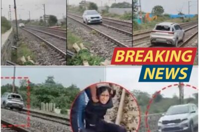 Telangana Shocker: Viral Video Shows Woman Software Engineer Driving Car on Railway Track
