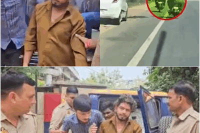 Muzaffarnagar Viral Video: Highway Goons Beaten with Belts, Police Serve Justice with a Brutal Twist!