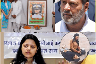 Rahul Gandhi visited the home of martyr Vinay Narwal | Himanshi-Vinay Narwal | Rahul Gandhi | Haryana | Karnal.