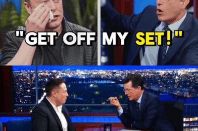 “Stephen Colbert BROKE Elon Musk’s Composure: Made Him CRY Before Kicking Him Out After Intense Showdown!”