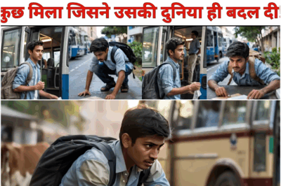 लड़का गलती से गलत बस में चढ़ गया था, जब कंडक्टर ने उसे बस से उतारा तो उसने कुछ चौंका देने वाली चीज़ देखी।