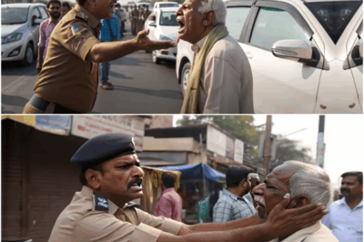 पुलिस ने बुजुर्ग को आम आदमी समझकर थप्पड़ मार दिया, लेकिन बुजुर्ग के एक फोन पर पूरी