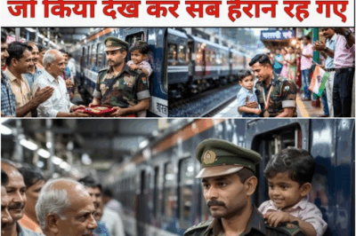 Soldier Comforts Crying Child on Train—Grandfather’s Reaction at Station Leaves Everyone Shocked!