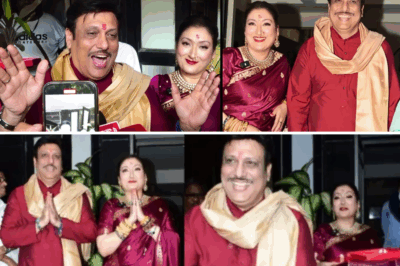 Govinda With Sunita Ahuja Make First Appearance Amid Divorce On Ganesh Chaturthi WithSon Yashvardhan