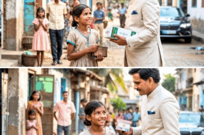 गरीब बच्ची ने सड़क पर मिला बटुआ लौटाया, अगले दिन उसके घर एक अफसर आया और उसने सब कुछ बदल दिया