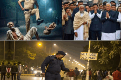 फुटपाथ पर सोते बुजुर्ग को गार्ड ने लात मारी लेकिन अगले दिन राष्ट्रपति की गाड़ी वहीं रुकी