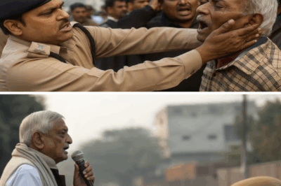 पुलिस ने बुजुर्ग को आम आदमी समझकर थप्पड़ मार दिया, लेकिन बुजुर्ग के एक फोन पर पूरी
