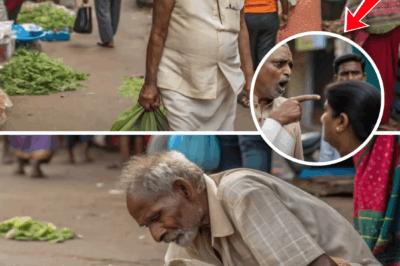 बस सब्ज़ी मंडी में बुजुर्ग को धक्का देकर गिरा दिया गया.. लेकिन जब उसने अपना नाम बताया