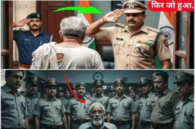 “SP ऑफिस में आया एक थका-हारा बुज़ुर्ग…जैसे ही उसने नाम बताया, ऑफिसर की रगें काँप उठीं!”