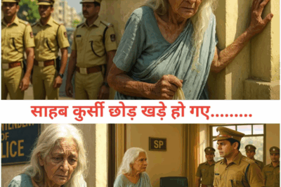 SP ऑफिस में जैसे ही बुजुर्ग महिला पहुंची। साहब कुर्सी छोड़ खड़े हो गए|