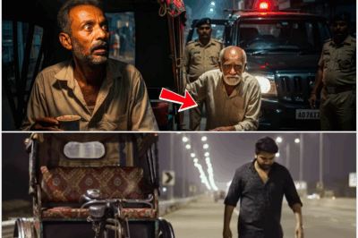 रात में एक रिक्शावाला बूढ़े आदमी को मुफ्त घर छोड़ आया… अगली सुबह जब थाने से फोन..