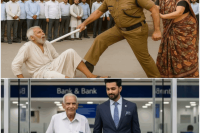 “70 साल के बुजुर्ग को बैंक में भिखारी समझकर पीटा… फिर जो हुआ.. उसने सबको हिला दिया !!