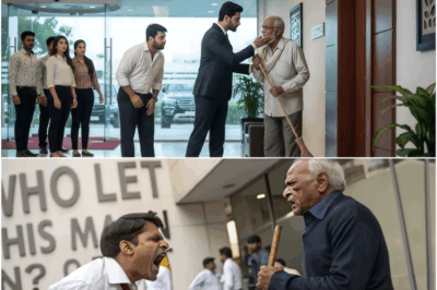 दफ़्तर में झाड़ू लगाते हुए देखे जाने पर जिसे मालिक ने थप्पड़ मारा… वो बुजुर्ग आदमी असल में निकला…