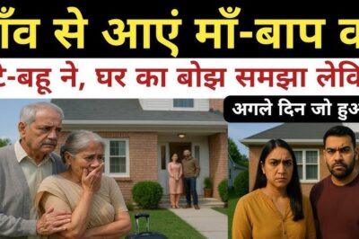 गांव से आए मां-बाप को बेटे-बहू ने किया नजरअंदाज, फिर अचानक सब बदल गया!