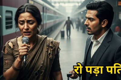 स्टेशन पर पत्नी को गाते देख करोड़पति पति की आंखों से आंसू झर पड़े, दिल छू लेने वाली कहानी!
