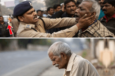 पुलिस ने बुजुर्ग को आम आदमी समझकर थप्पड़ मार दिया, लेकिन बुजुर्ग के एक फोन पर पूरी