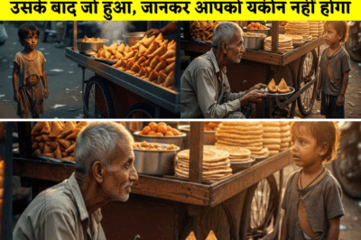 ठेले वाला रोज़ एक भूखे बच्चे को मुफ्त खाना खिलाता रहा,सालों बाद बच्चे ने जो किया उसने सबको रुला दिया