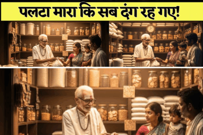 दुकानदार ने भूखे गरीब परिवार को फ्री दिया सामान,अगले दिन उसकी किस्मत ने ऐसा पलटा मारा कि सब दंग रह