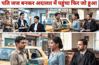 टैक्सी ड्राइवर ने पत्नी को वकील बनाया और पत्नी तलाक लेकर चली गयी,10 साल बाद वही पति जज बनकर अदालत मे