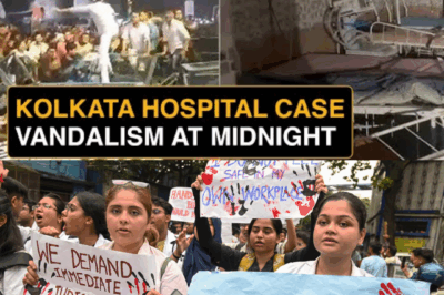 Kolkata Doctor Rape & Murder Case: Mob Vandalises Hospital, Cops Use Tear Gas & Lathi Charge