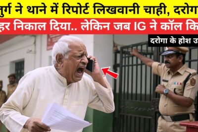बुजुर्ग ने थाने में रिपोर्ट लिखवानी चाही, दरोगा ने बाहर निकाल दिया.. लेकिन जब IG ने कॉल