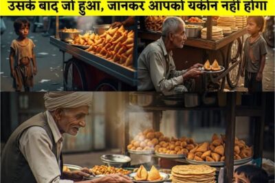 ठेले वाला रोज़ एक भूखे बच्चे को मुफ्त खाना खिलाता रहा,सालों बाद बच्चे ने जो किया उसने सबको रुला दिया