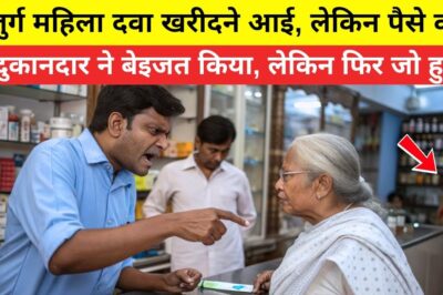 बुजुर्ग महिला दवा खरीदने आई, लेकिन पैसे कम थे दुकानदार ने बेइजत किया