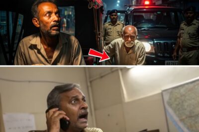 रात में एक रिक्शावाला बूढ़े आदमी को मुफ्त घर छोड़ आया… अगली सुबह जब थाने से फोन आया 