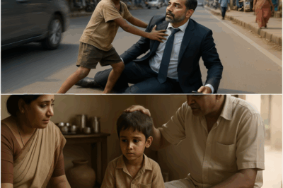 सड़क किनारे भीख मांगने वाले बच्चे ने कार की ठोकर से करोड़पति को बचाया… फिर जो हुआ, इंसानियत रो पड़ी