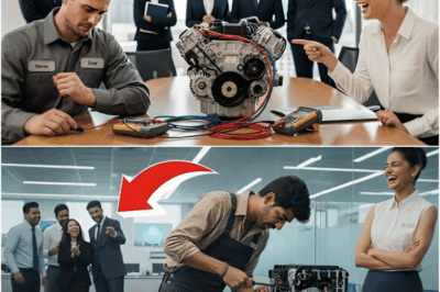 अगर इंजन ठीक कर दिया तो शादी कर लूंगा” — घमंडी सीईओ ने मज़ाक किया, गरीब मेकैनिक ने कर दिखाया!