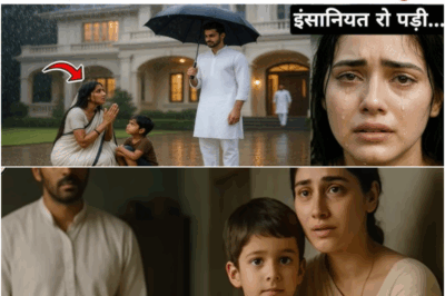 बारिश में बेसहारा महिला ने सिर्फ एक रात की पनाह मांगी थी, उस दिन जो हुआ… इंसानियत रो पड़ी