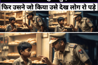 पुलिस वाले ने एक भूखे लड़के को रोटी की बेकरी से रोटी चुराते हुए देख लिया , फिर उसने जो किया उसे देख