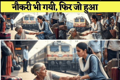 बुजुर्ग महिला स्टेशन में गिर गयी, उसे उठाने गयी लड़की तो ट्रैन छूट गयी, ऑफिस पहुंची तो नौकरी भी गयी