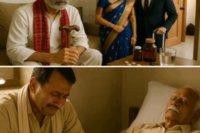 रिटायरमेंट के बाद बीमार बूढ़े पिता को बेटे-बहू ने अकेला छोड़ा… फिर जो हुआ, पूरा गांव रो पड़ा