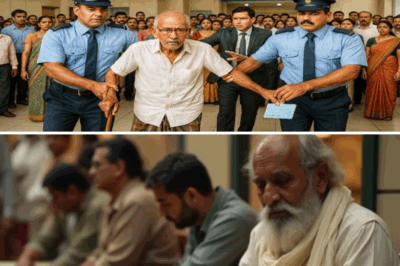बूढ़े को बैंक से बाहर निकालकर फंसा बैंक मैनेजर, फिर जो हुआ देख सबके होश उड़ गए!