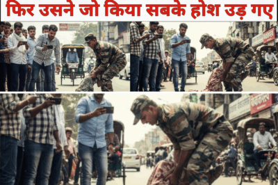 सड़क पर घायल पड़ी महिला को सब देखकर निकलते रहे , फिर एक फौजी ने उसकी मदद की फिर उसने जो किया सबके